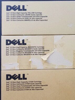 Set Of 3 Dell 5110CN High Capacity Toners.